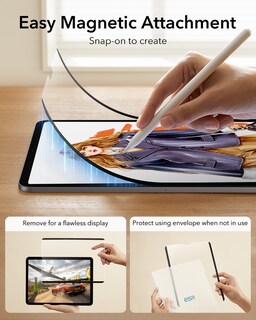 Foto 4 | Protector De Pantalla Esr Paper-feel Magnetic Para Ipad Pro 12,9'' - Venta Internacional.