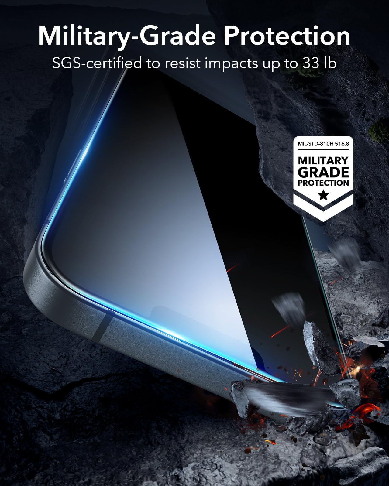 Foto 7 pulgar | Protector De Pantalla De Privacidad Esr Para Iphone 13 Pro Max/14 Plus - Venta Internacional.