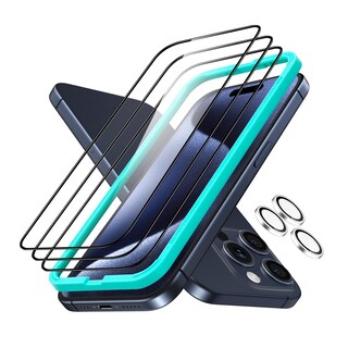 Foto 1 | Protector De Pantalla Esr Para Iphone 15 Pro Con Lente De Cámara 3+1 Set - Venta Internacional.