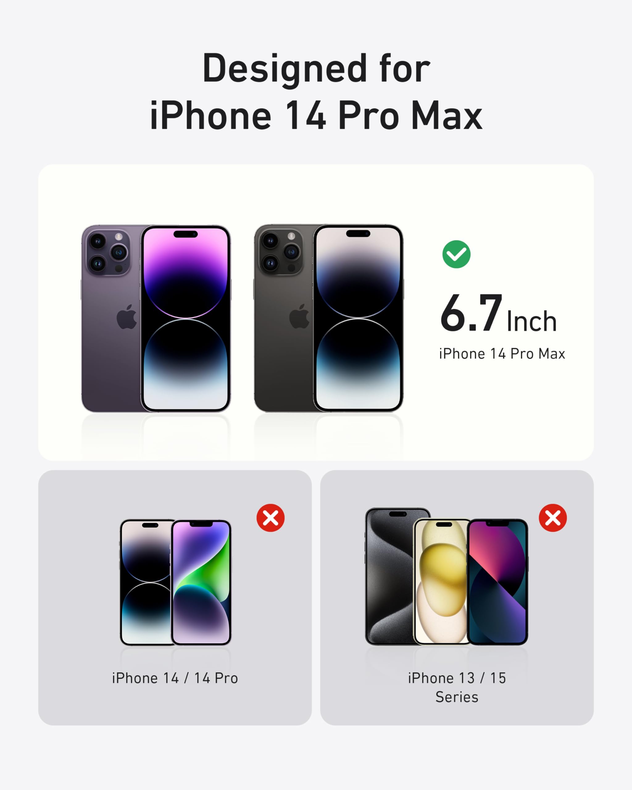 Foto 8 pulgar | Protector De Pantalla Anker Privacy Hd De Vidrio Templado Para Iphone 14 Pro Max (paquete De 2) - Venta Internacional.