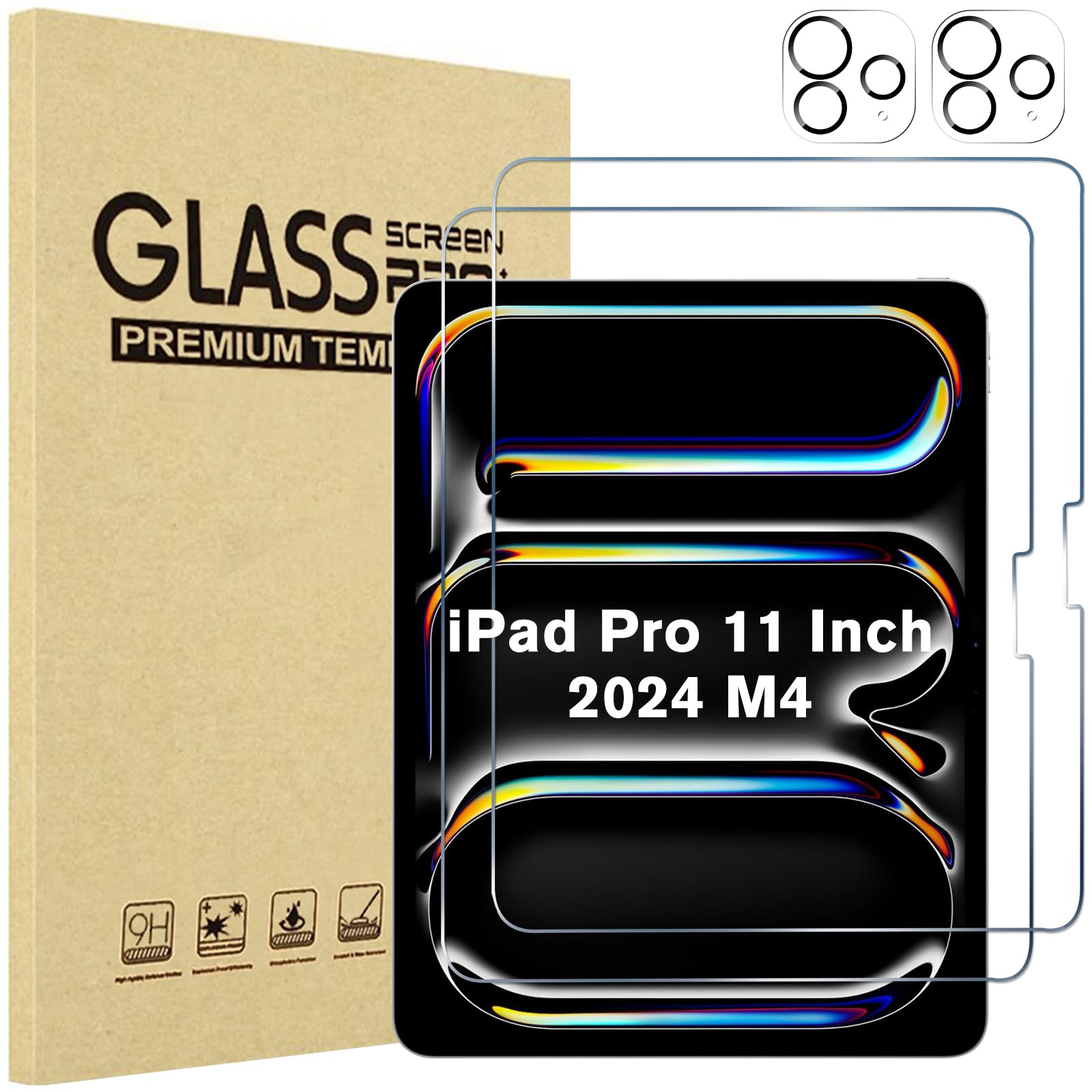 Foto 2 pulgar | Protector De Pantalla Procase Para Ipad Pro 11 2024 Con Lente De Cámara - Venta Internacional.