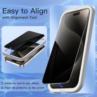 Foto 5 | Protector De Pantalla Jetech Privacy Para Iphone 15 Pro Max De 6.7'' - Venta Internacional.