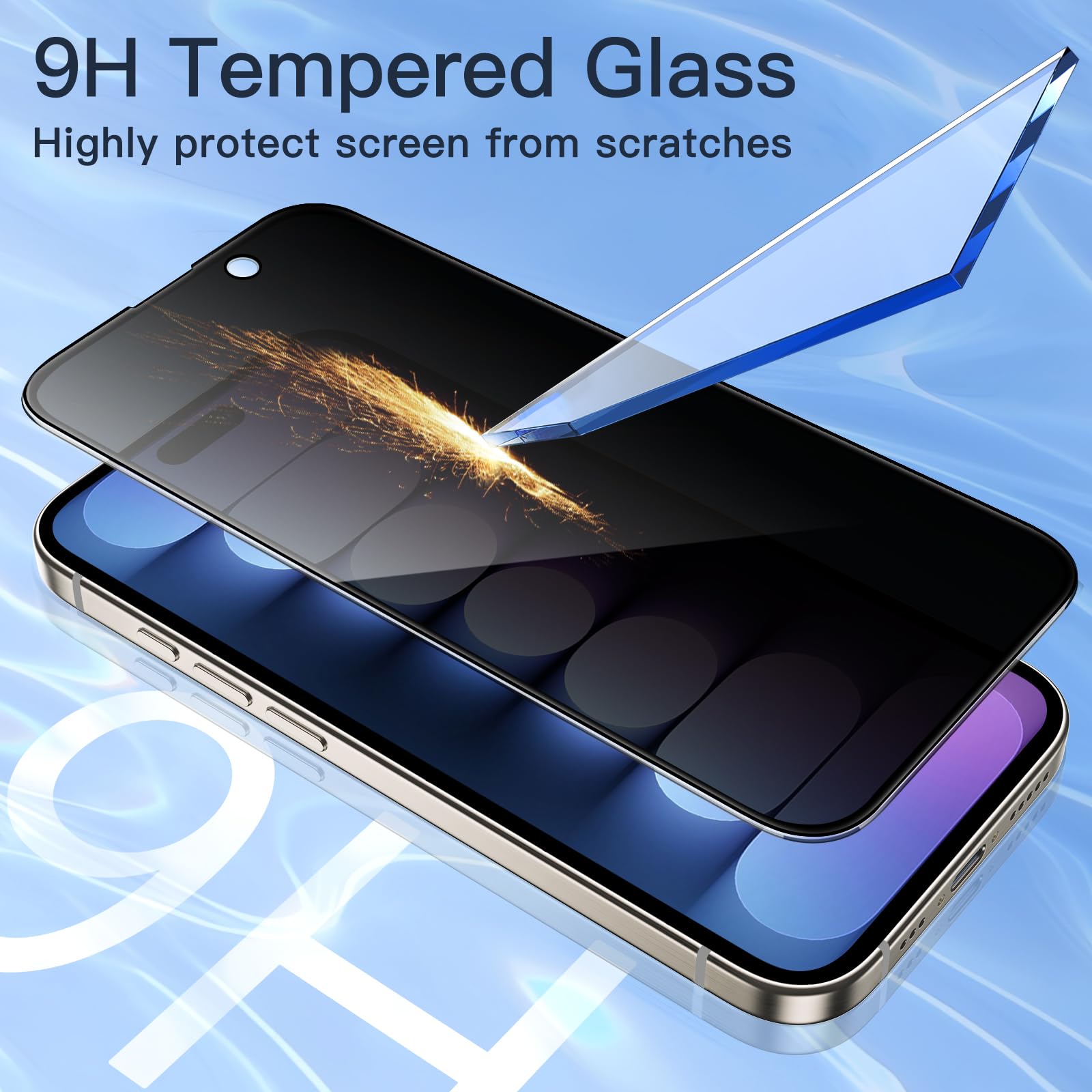Foto 8 pulgar | Protector De Pantalla Jetech Privacy Para Iphone 15 Pro Max De 6.7'' - Venta Internacional.