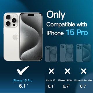 Foto 3 | Protector De Pantalla Jetech De Cobertura Total Para Iphone 15 Pro 6.1 - Venta Internacional.