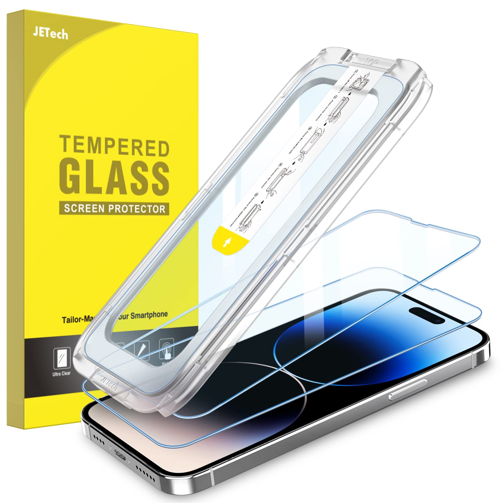 Foto 1 | Protector De Pantalla Jetech One Touch Install Para Iphone 14 Pro Max - Venta Internacional.