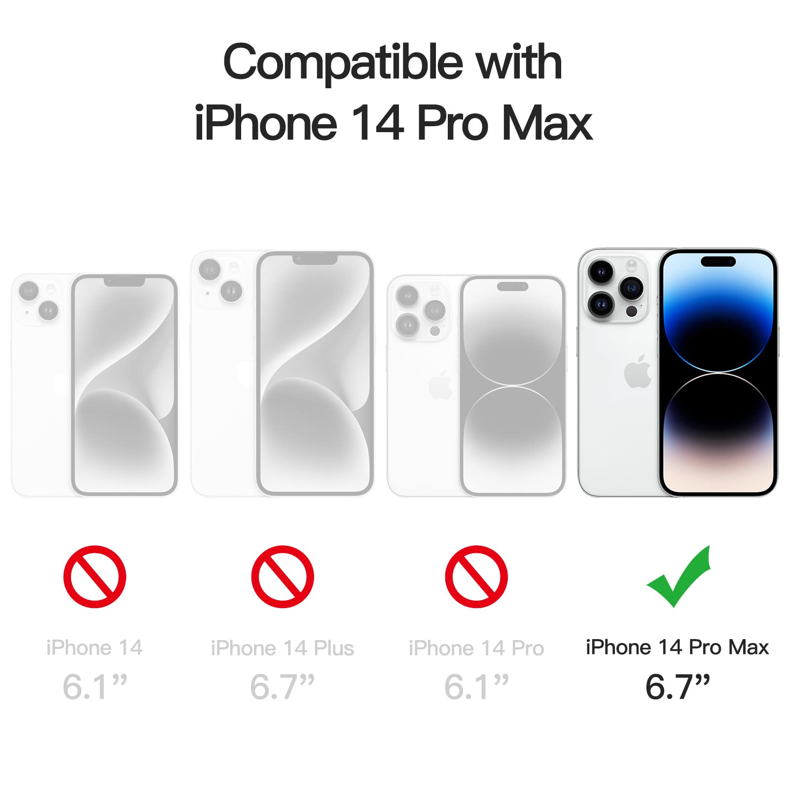 Foto 3 | Protector De Pantalla Jetech One Touch Install Para Iphone 14 Pro Max - Venta Internacional.