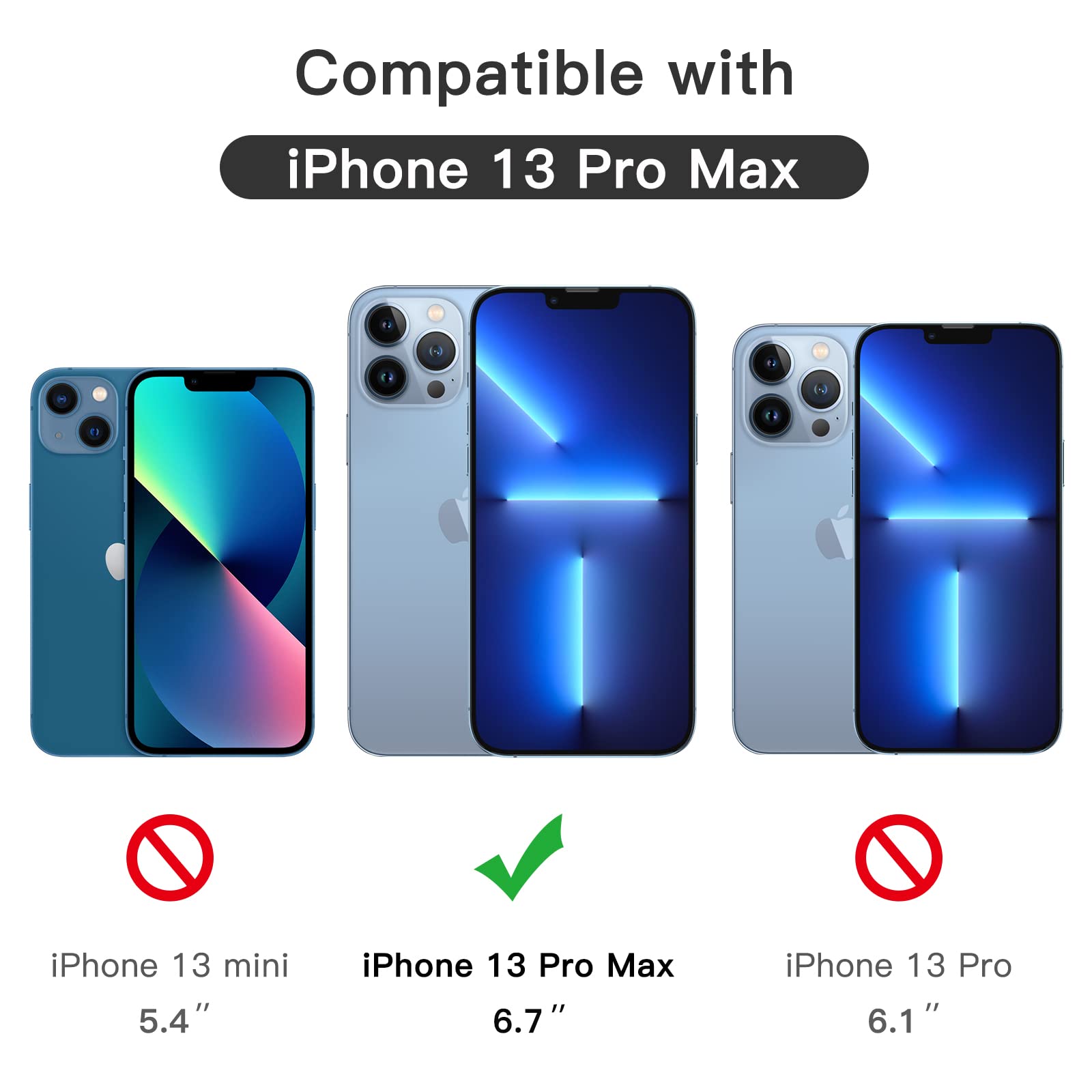Foto 4 pulgar | Protector De Pantalla Jetech De Cobertura Total Para Iphone 13 Pro Max - Venta Internacional.