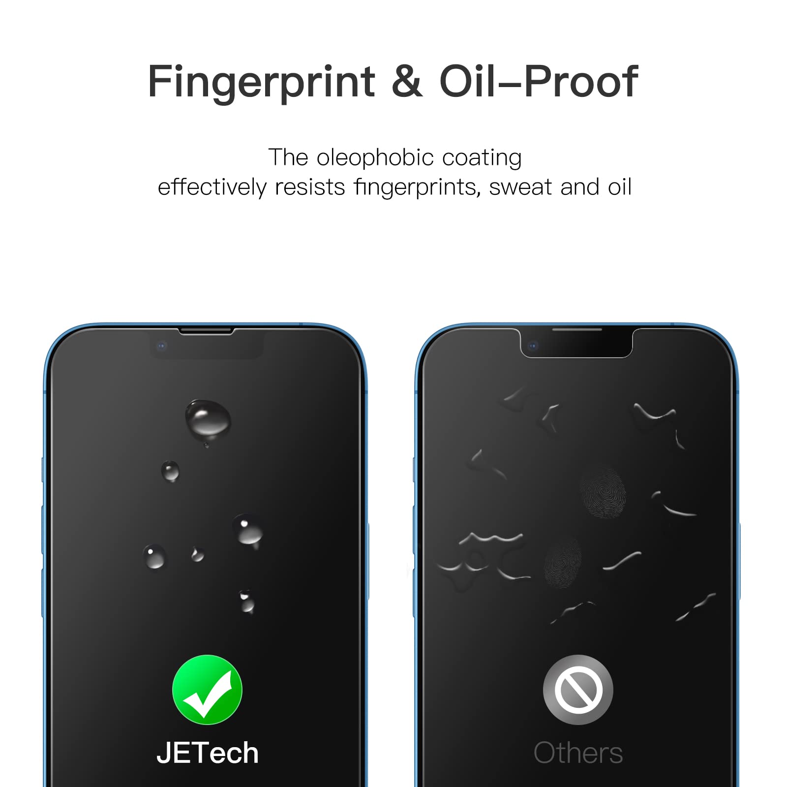 Foto 6 pulgar | Protector De Pantalla Jetech De Cobertura Total Para Iphone 13 Pro Max - Venta Internacional.