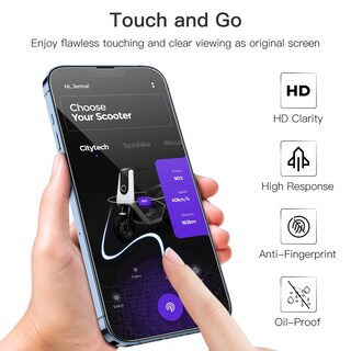 Foto 6 | Protector De Pantalla Jetech De Cobertura Total Para Iphone 13 Pro Max - Venta Internacional.