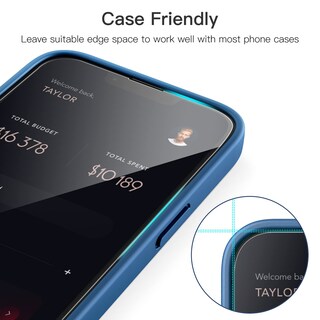 Foto 7 | Protector De Pantalla Jetech De Cobertura Total Para Iphone 13 Pro Max - Venta Internacional.