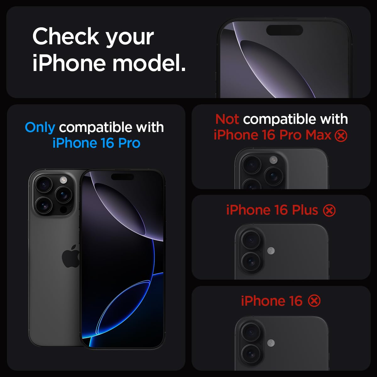 Foto 2 | Protector De Pantalla Spigen Glastr Ez Fit Privacy Para Iphone 16 Pro - Venta Internacional.
