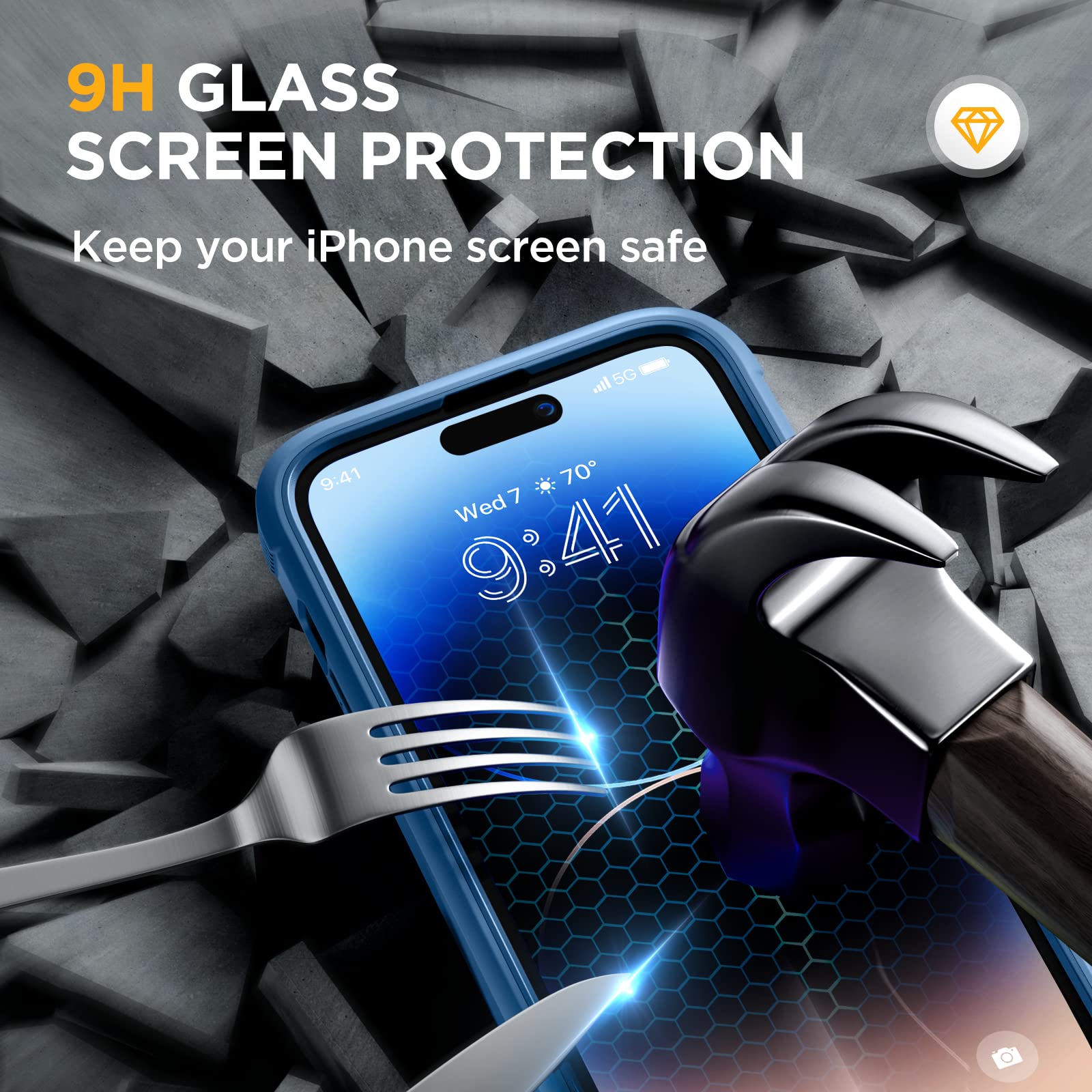 Foto 6 pulgar | Funda De Teléfono Miracase Glass Series Para Iphone 14 Pro De 6.1 Pulgadas - Venta Internacional.