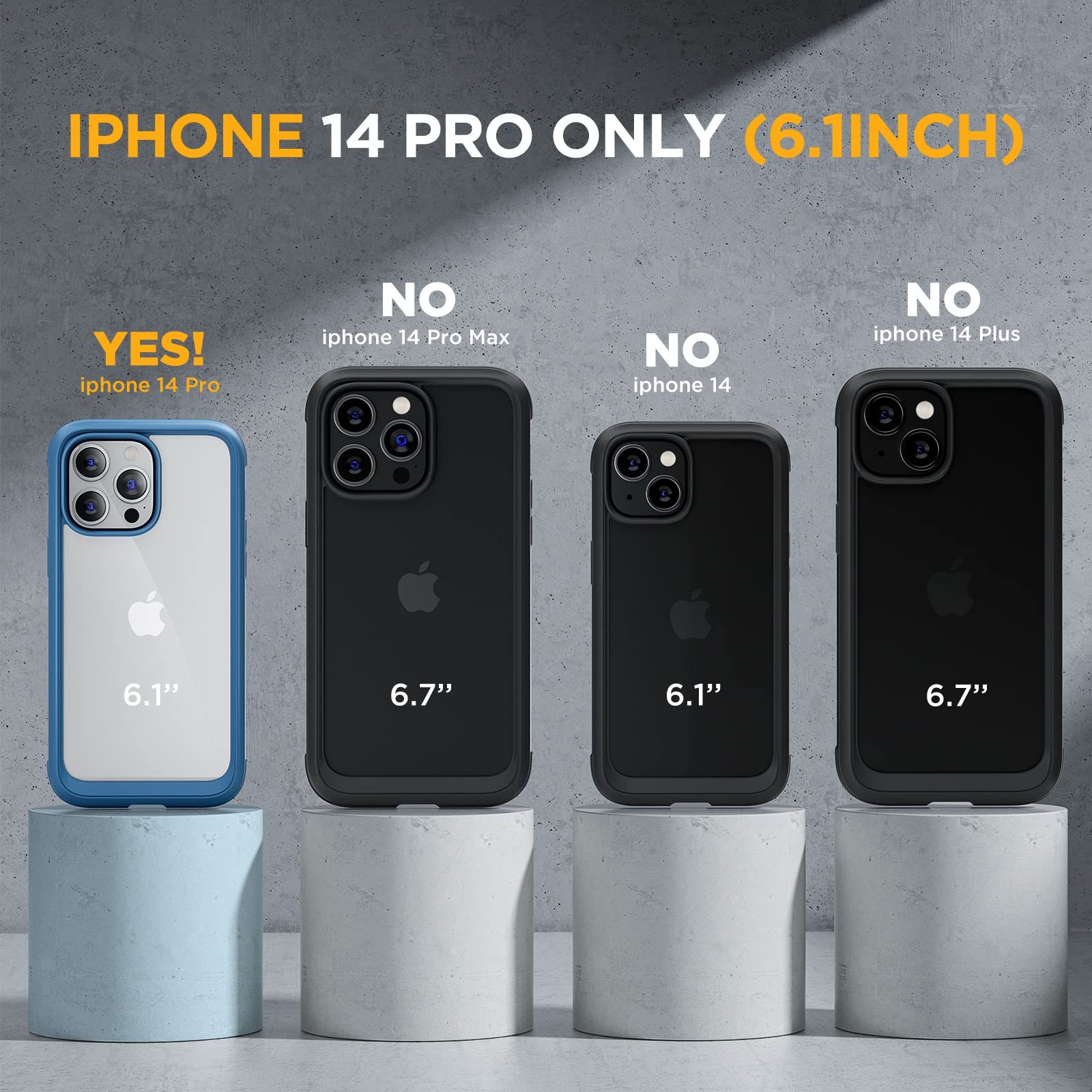 Foto 8 pulgar | Funda De Teléfono Miracase Glass Series Para Iphone 14 Pro De 6.1 Pulgadas - Venta Internacional.