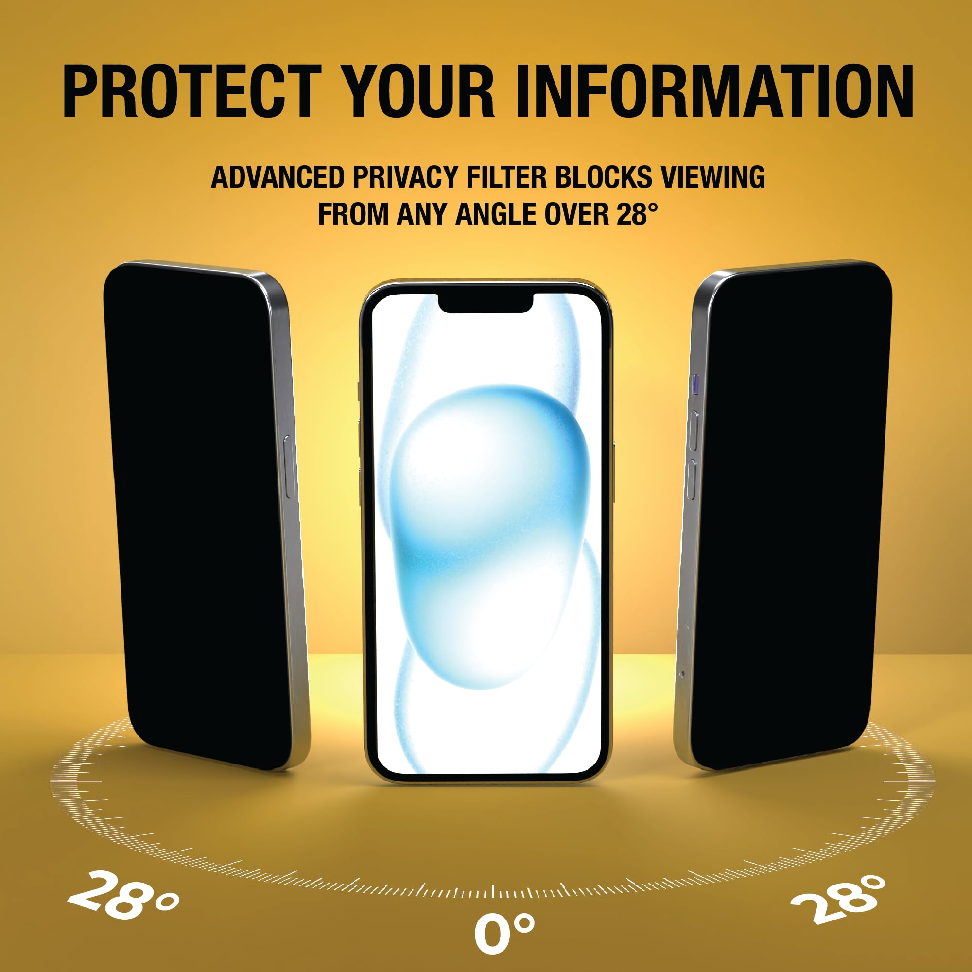 Foto 3 pulgar | Protector De Pantalla De Privacidad Dewalt Para Iphone 13 Pro Max/14 Plus - Venta Internacional.