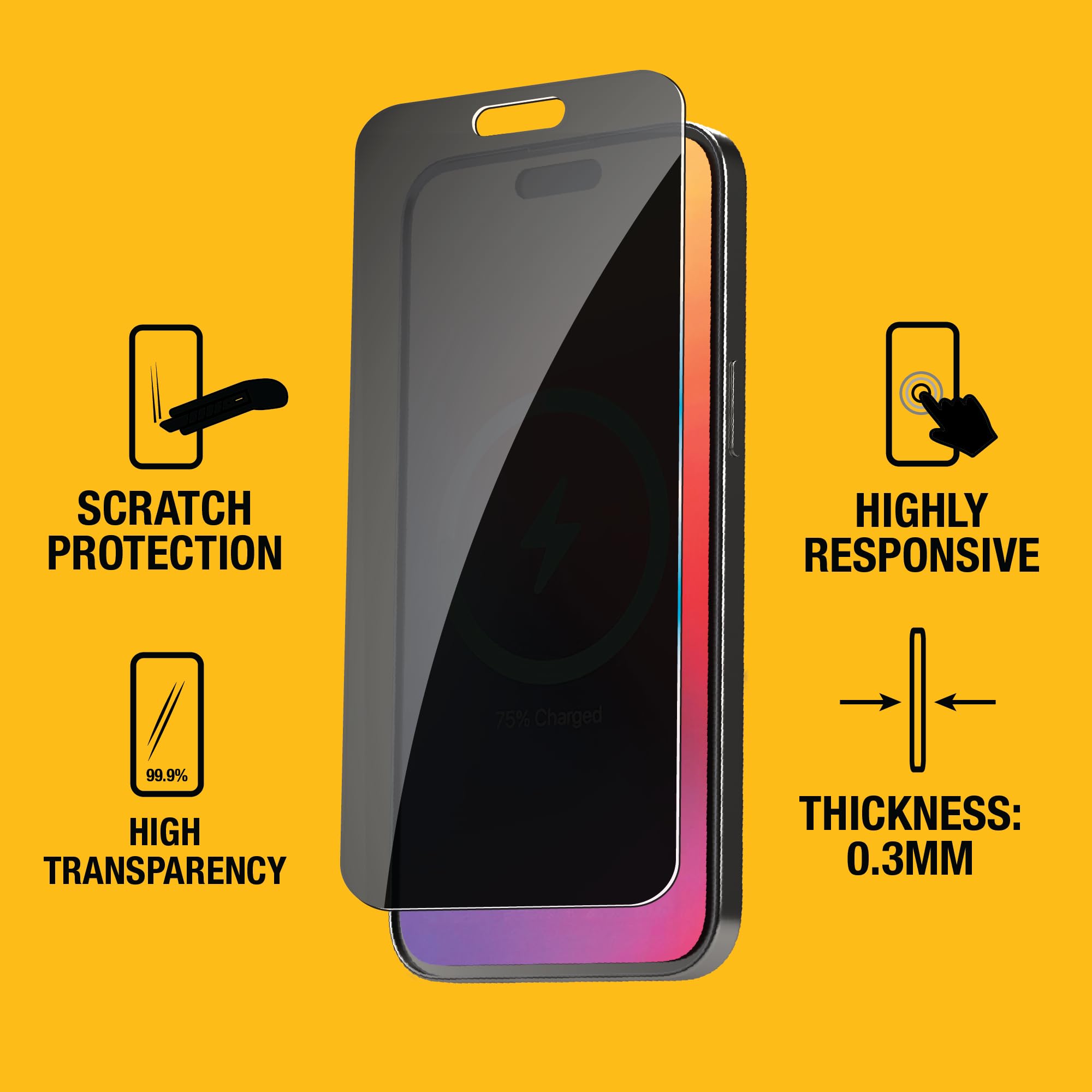 Foto 4 | Protector De Pantalla De Privacidad Dewalt Para Iphone 13 Pro Max/14 Plus - Venta Internacional.