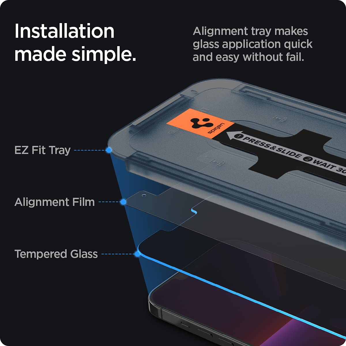 Foto 4 pulgar | Protector De Pantalla Spigen De Cristal Templado Para Iphone 14 Plus/13 Pro Max - Venta Internacional.