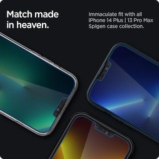 Foto 6 | Protector De Pantalla Spigen De Cristal Templado Para Iphone 14 Plus/13 Pro Max - Venta Internacional.