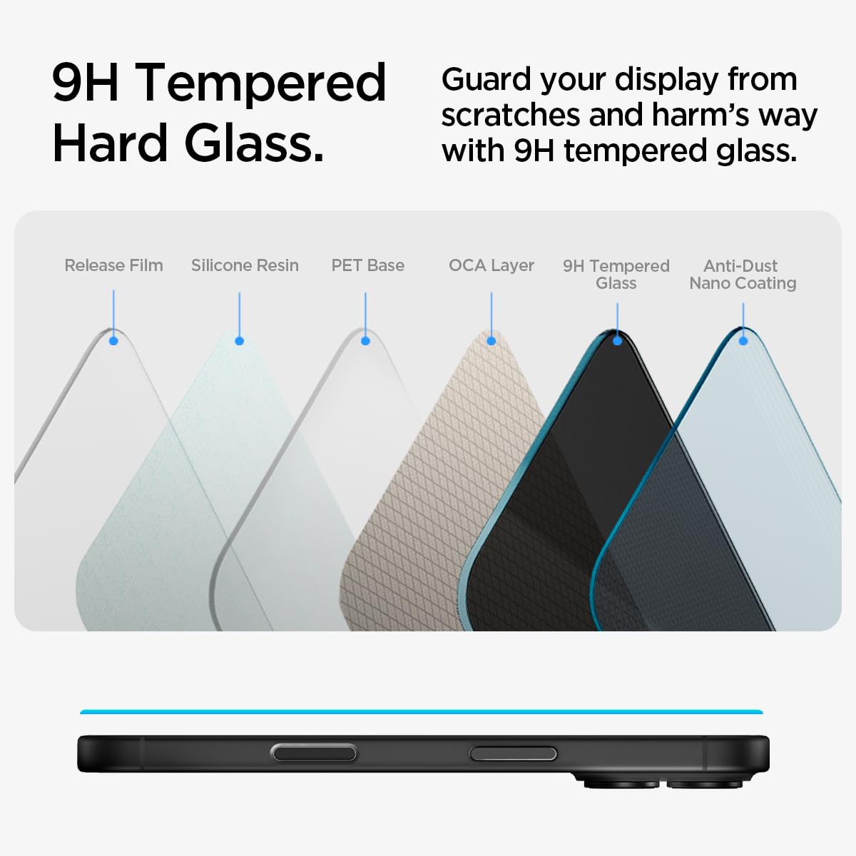 Foto 4 | Protector De Pantalla Spigen Glastr Ez Fit Privacy Para Iphone 15/16+ - Venta Internacional.