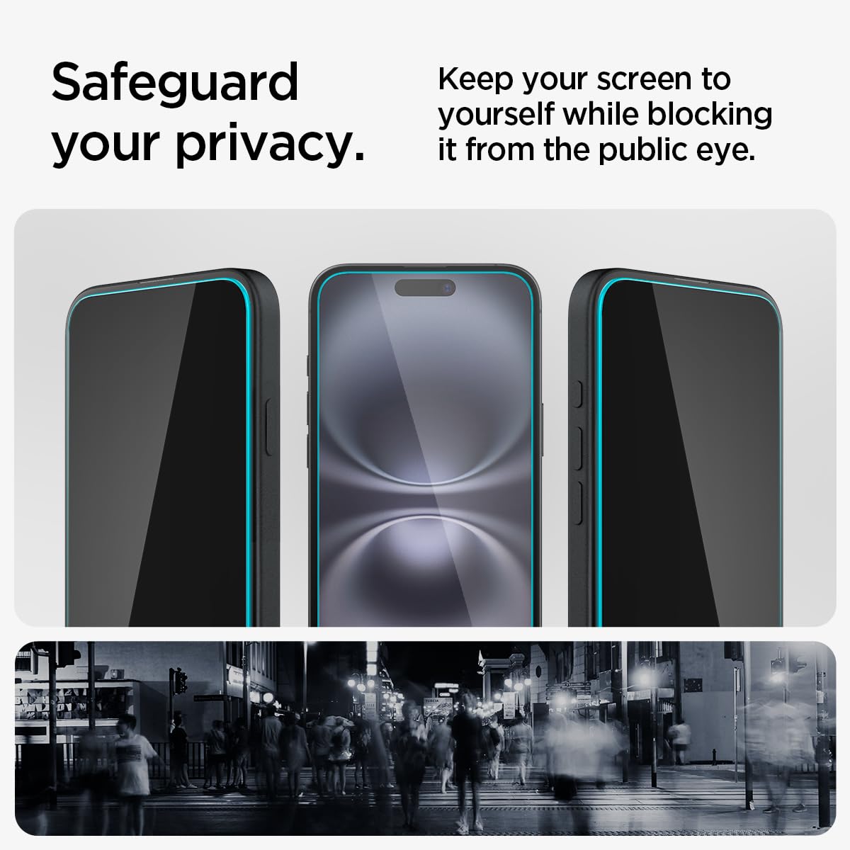 Foto 5 | Protector De Pantalla Spigen Glastr Ez Fit Privacy Para Iphone 15/16+ - Venta Internacional.