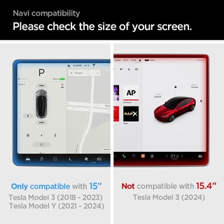 Foto 3 | Protector De Pantalla Spigen Glastar Ez Fit Tesla Model 3/y 15'' - Venta Internacional.
