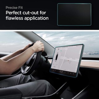 Foto 7 | Protector De Pantalla Spigen Glastar Ez Fit Tesla Model 3/y 15'' - Venta Internacional.