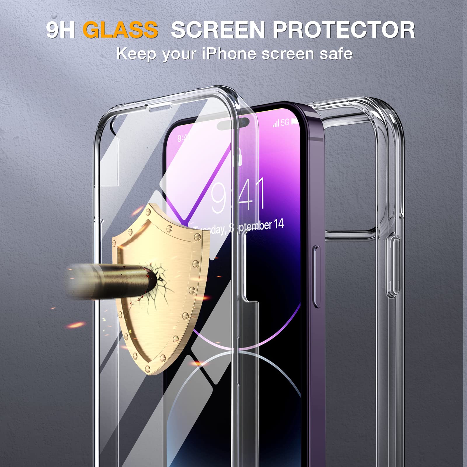 Foto 4 pulgar | Funda De Teléfono Miracase Glass Series Para Iphone 14 Pro De 6.1 Pulgadas - Venta Internacional.