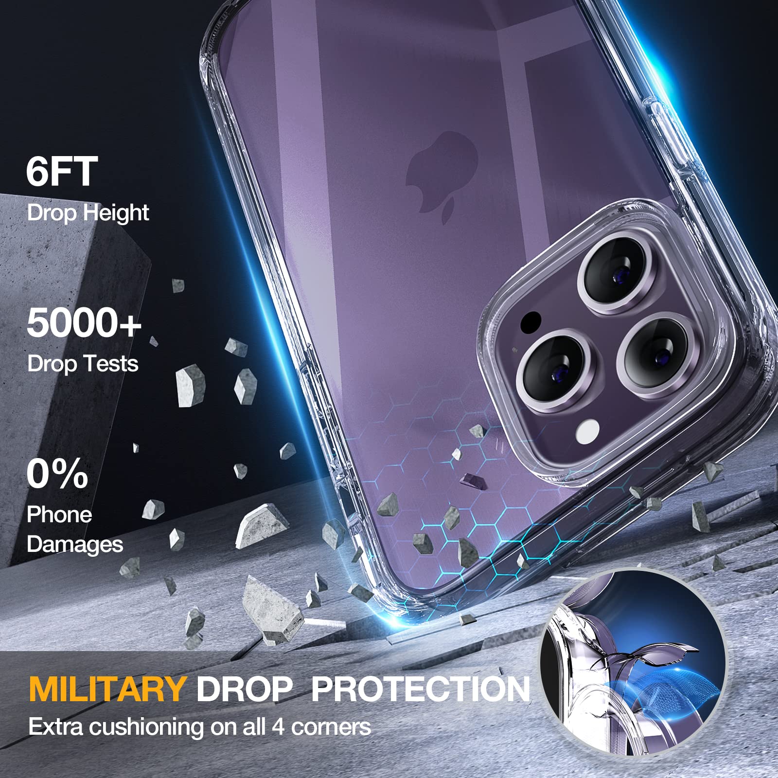 Foto 5 pulgar | Funda De Teléfono Miracase Glass Series Para Iphone 14 Pro De 6.1 Pulgadas - Venta Internacional.