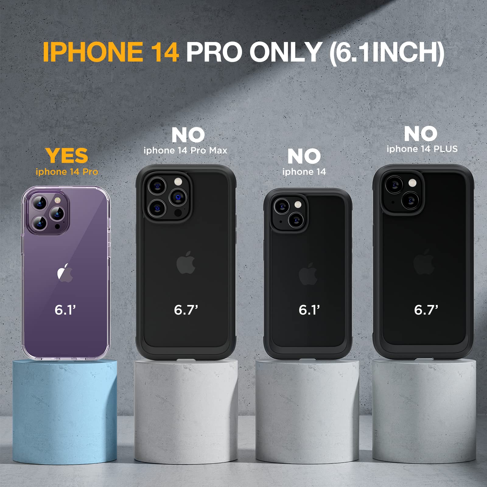 Foto 7 pulgar | Funda De Teléfono Miracase Glass Series Para Iphone 14 Pro De 6.1 Pulgadas - Venta Internacional.