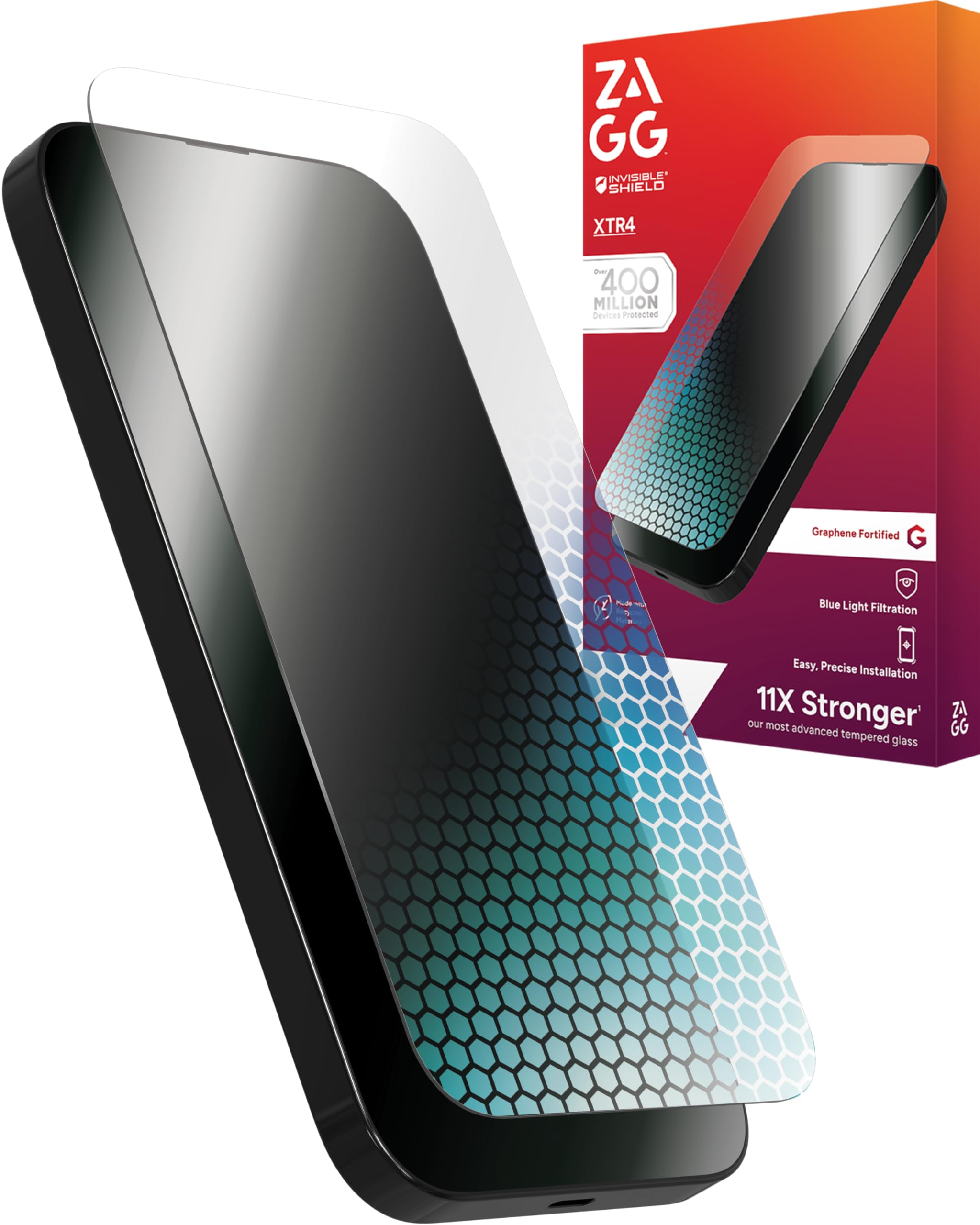 Foto 2 pulgar | Protector De Pantalla Zagg Xtr4 Para Iphone 16 Plus/15 Plus - Venta Internacional.