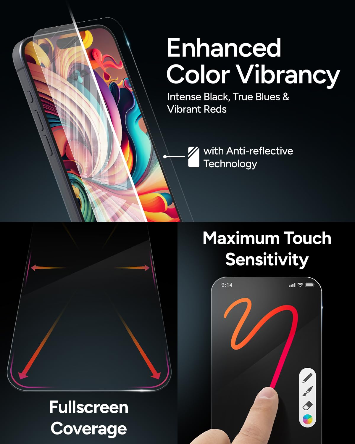 Foto 6 pulgar | Protector De Pantalla Zagg Xtr4 Para Iphone 16 Plus/15 Plus - Venta Internacional.