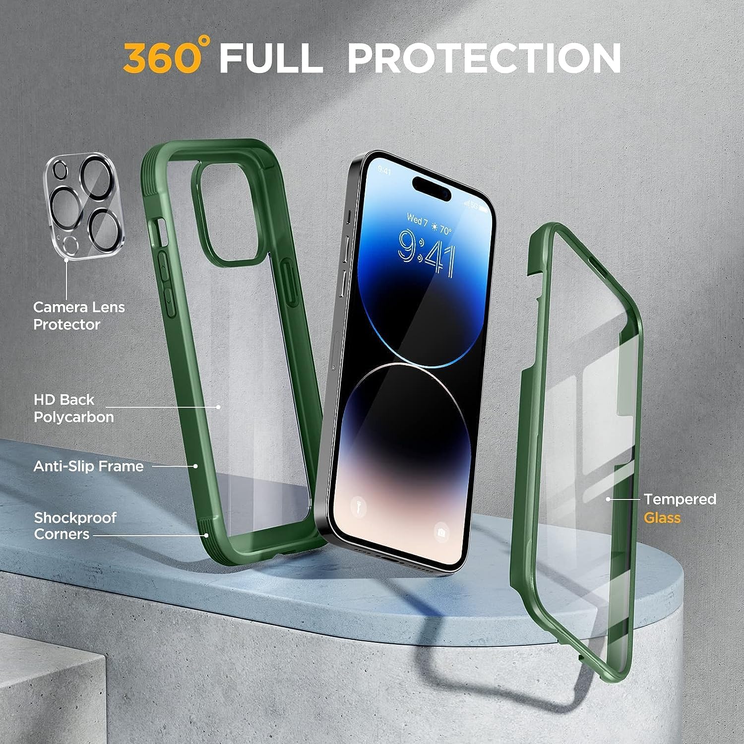Foto 2 | Funda De Teléfono Miracase Glass Series Para Iphone 14 Pro De 6.1 Pulgadas - Venta Internacional.