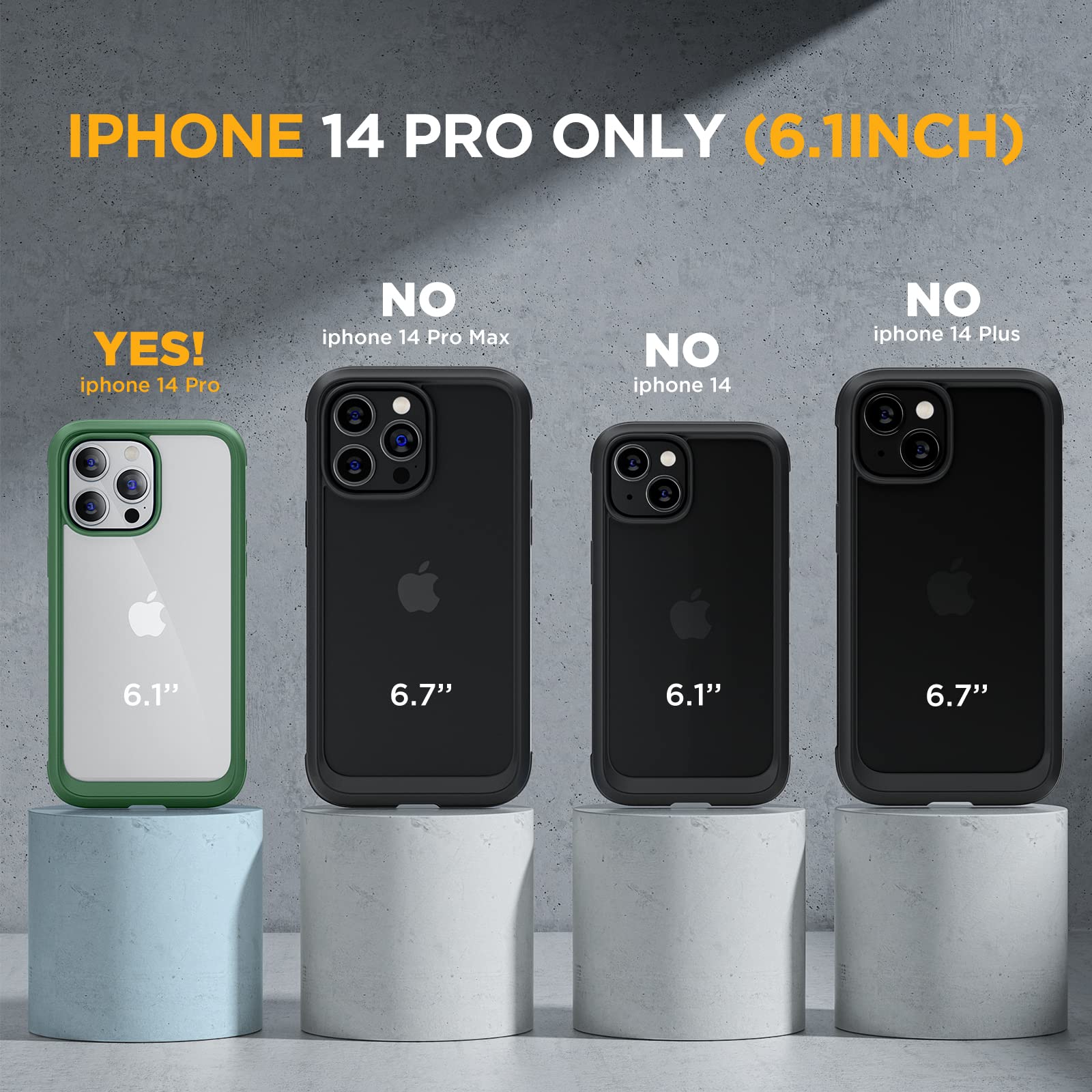 Foto 7 | Funda De Teléfono Miracase Glass Series Para Iphone 14 Pro De 6.1 Pulgadas - Venta Internacional.