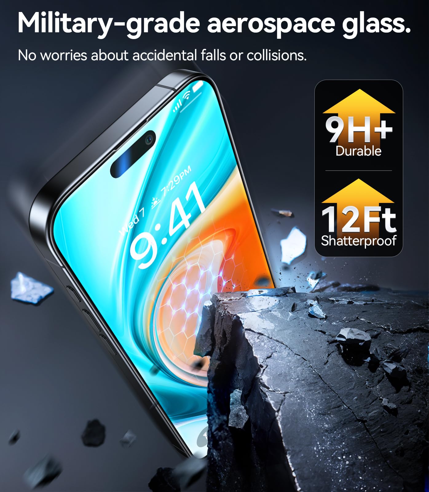 Foto 4 pulgar | Protector De Pantalla Torras Para Iphone 16, 12 Pies, 2 Paquetes - Venta Internacional.