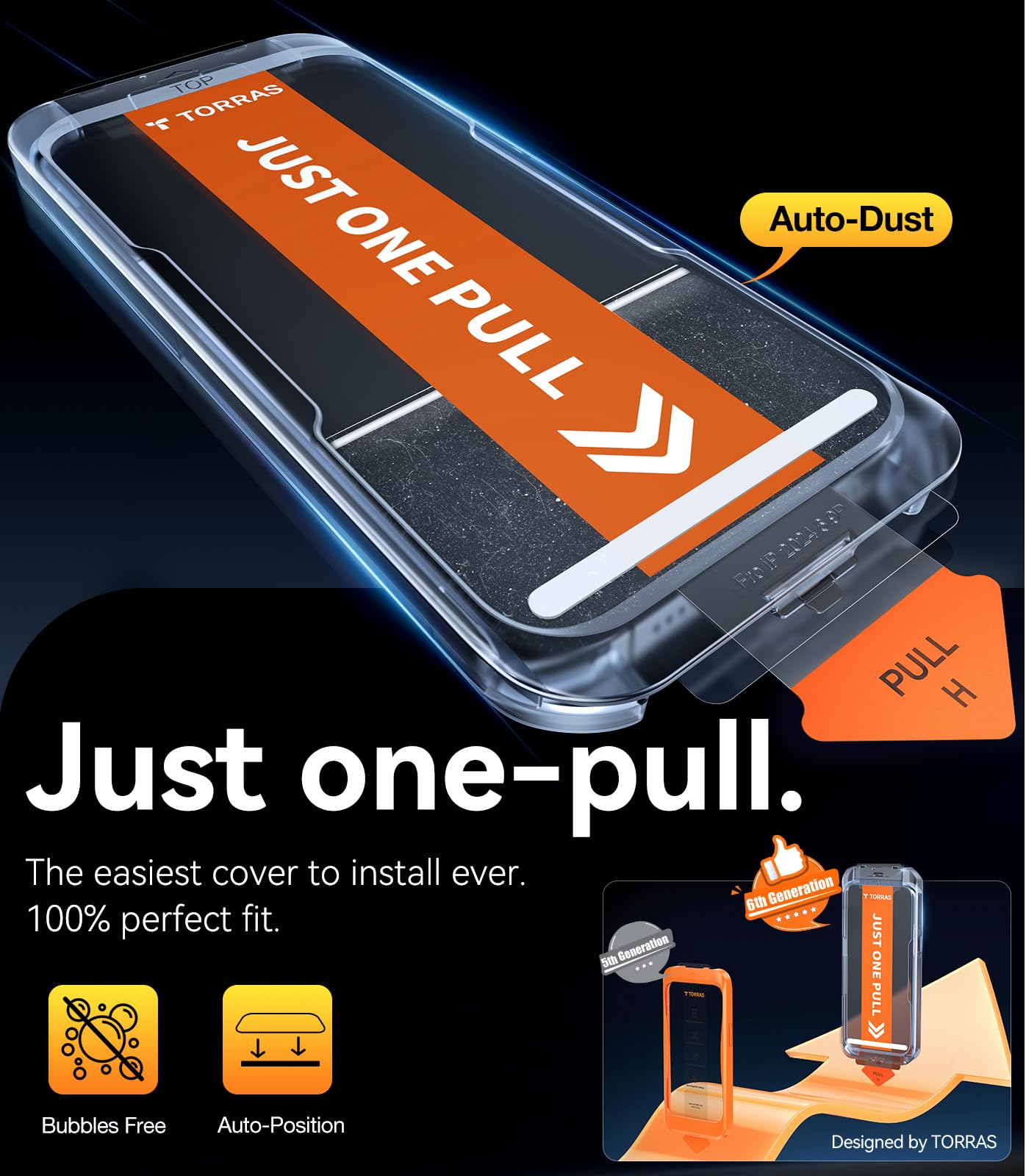 Foto 7 pulgar | Protector De Pantalla Torras De Vidrio De Grado Militar Para Iphone 16 Pro - Venta Internacional.
