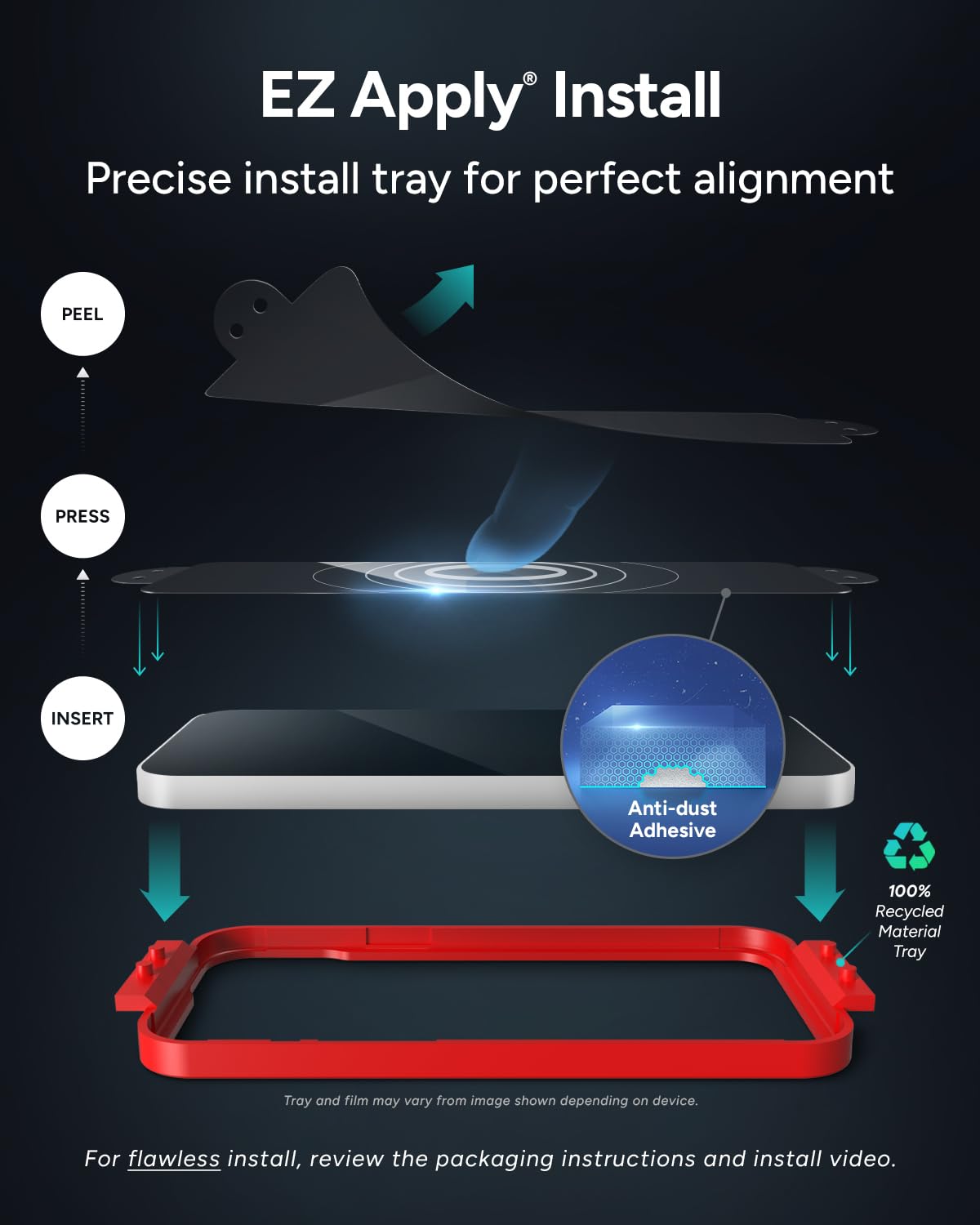 Foto 6 pulgar | Protector De Pantalla Zagg Glass Elite Para Iphone 16 Pro Max - Venta Internacional.
