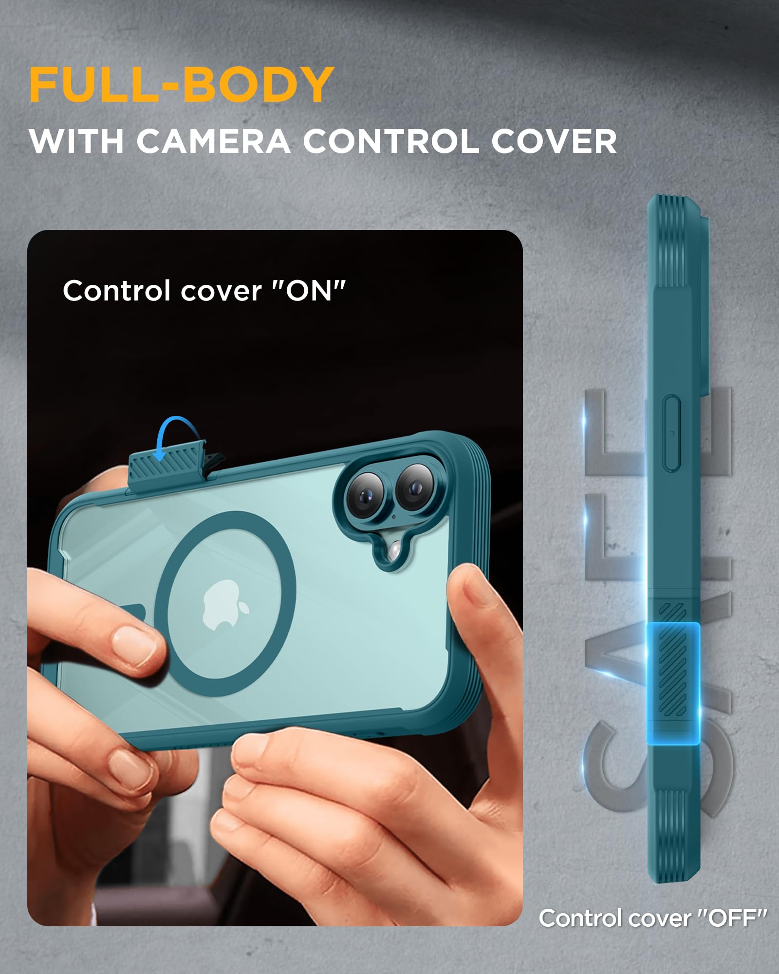 Foto 6 pulgar | Funda Magnética Miracase Para Iphone 16 Plus Con Protector De Pantalla - Venta Internacional.