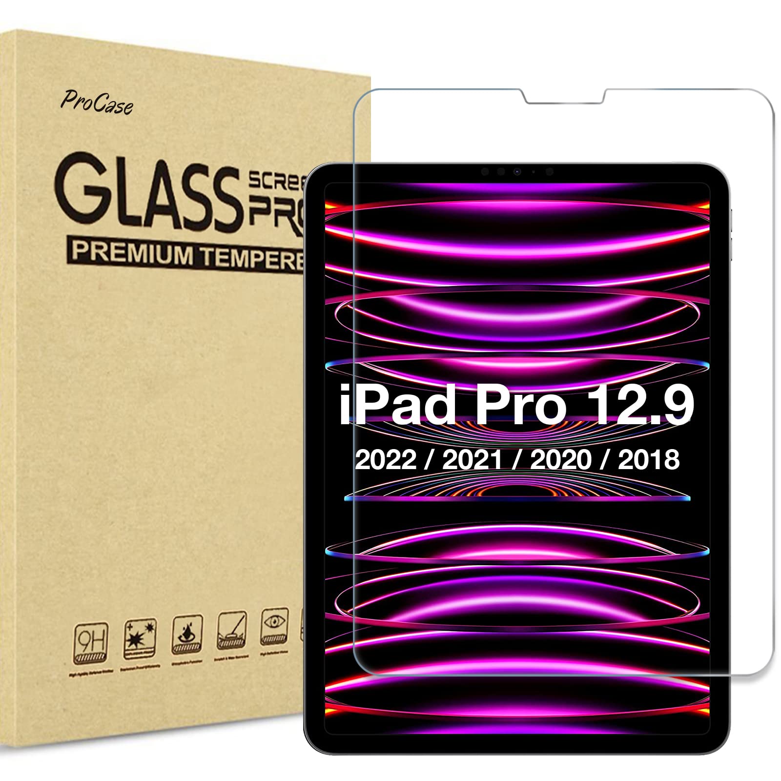 Protector De Pantalla Procase Para Ipad Pro 12.9  6.º  5.º  4.º  3.ª Generación - Venta Internacional.