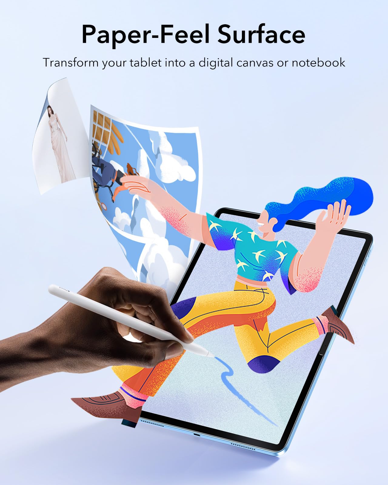 Foto 5 | Protectores De Pantalla Esr Paper-feel Para Ipad 11ª Y 10ª Generación A16 11/10.9 - Venta Internacional.