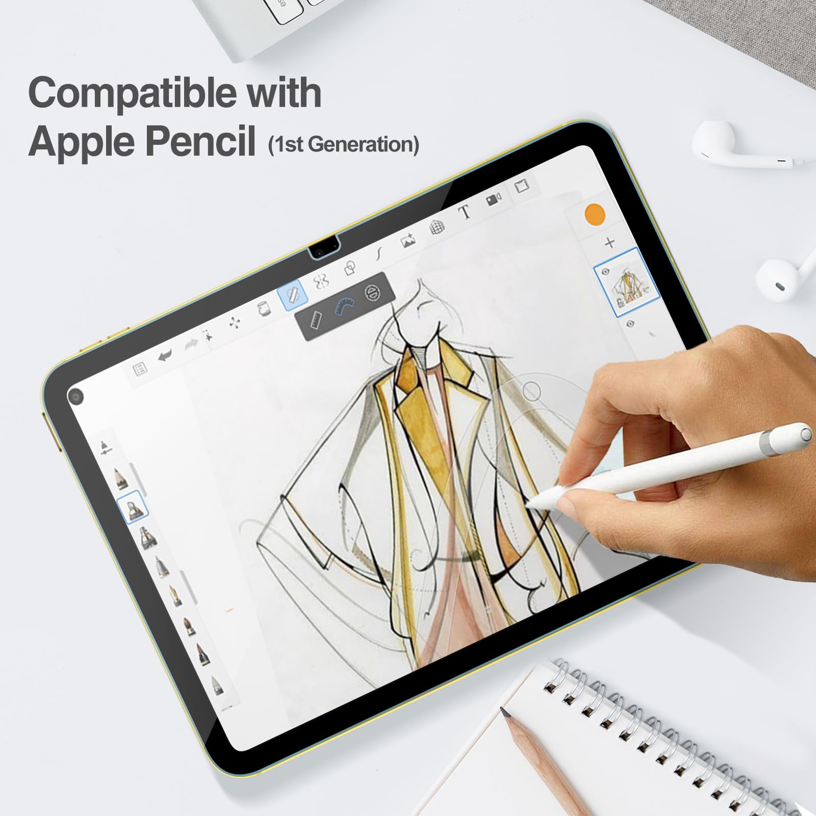 Foto 6 | Protector De Pantalla Procase Para Ipad A16 2025 De 11.ª Y 10.ª Generación - Venta Internacional.