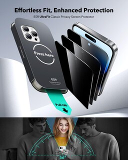 Foto 2 | Protector De Pantalla Esr Para Iphone 14 Pro Max Privacy 3 Paquete - Venta Internacional.