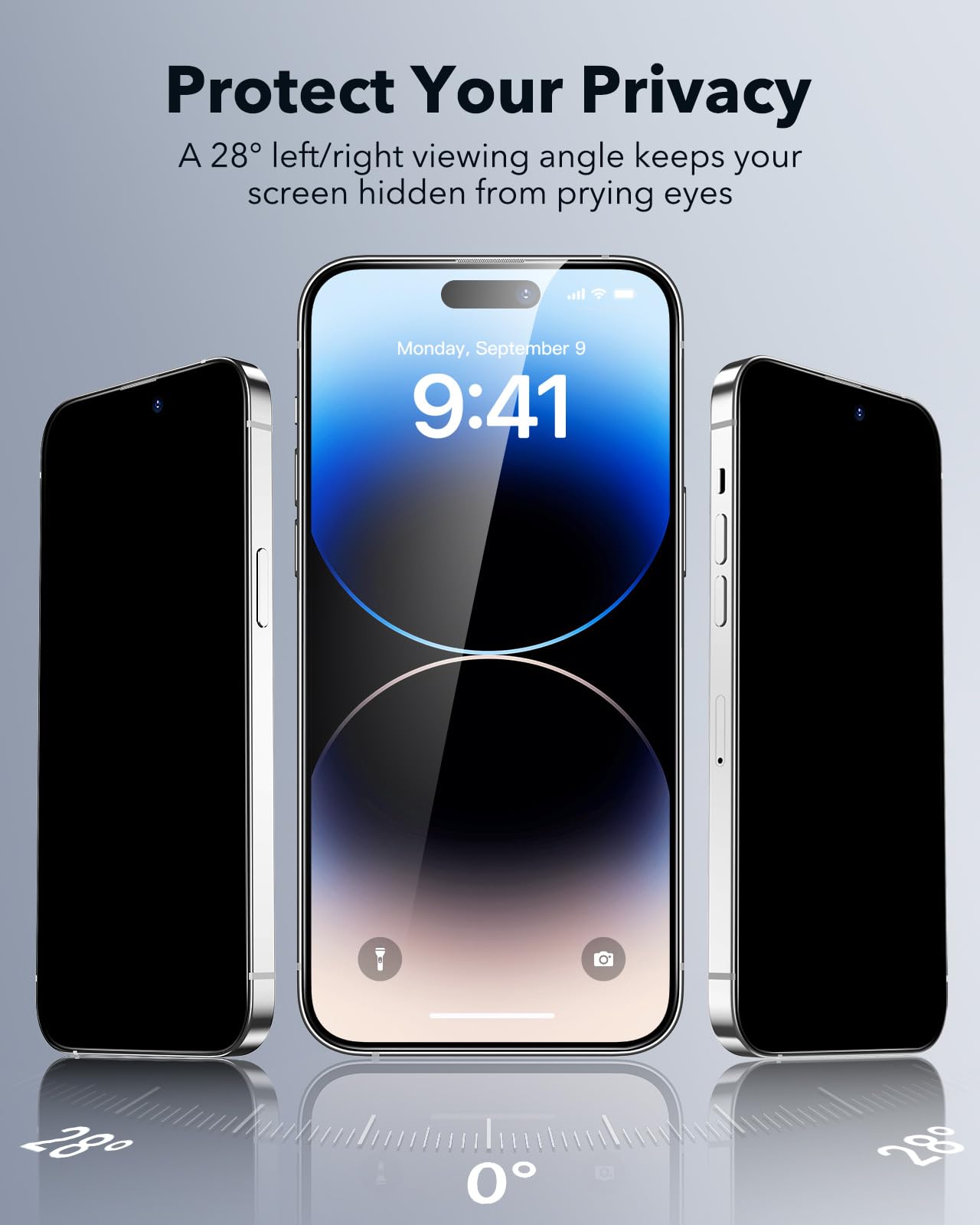Foto 4 pulgar | Protector De Pantalla Esr Para Iphone 14 Pro Max Privacy 3  Paquete - Venta Internacional.
