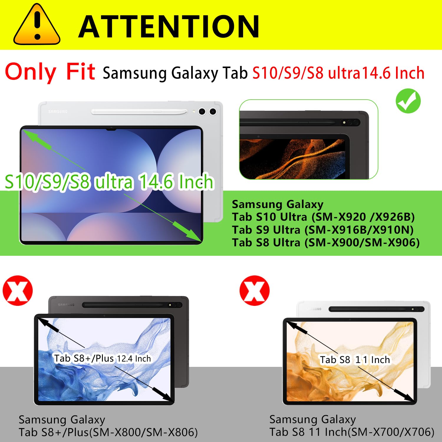 Foto 3 pulgar | Protector De Pantalla Ztotopcases Para Samsung Galaxy Tab S10/s9/s8 Ultra - Venta Internacional.