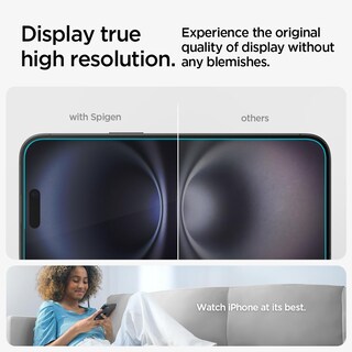 Foto 5 | Protector De Pantalla Spigen Glastr Ez Fit Para Iphone 16/15 (paquete De 2) - Venta Internacional.