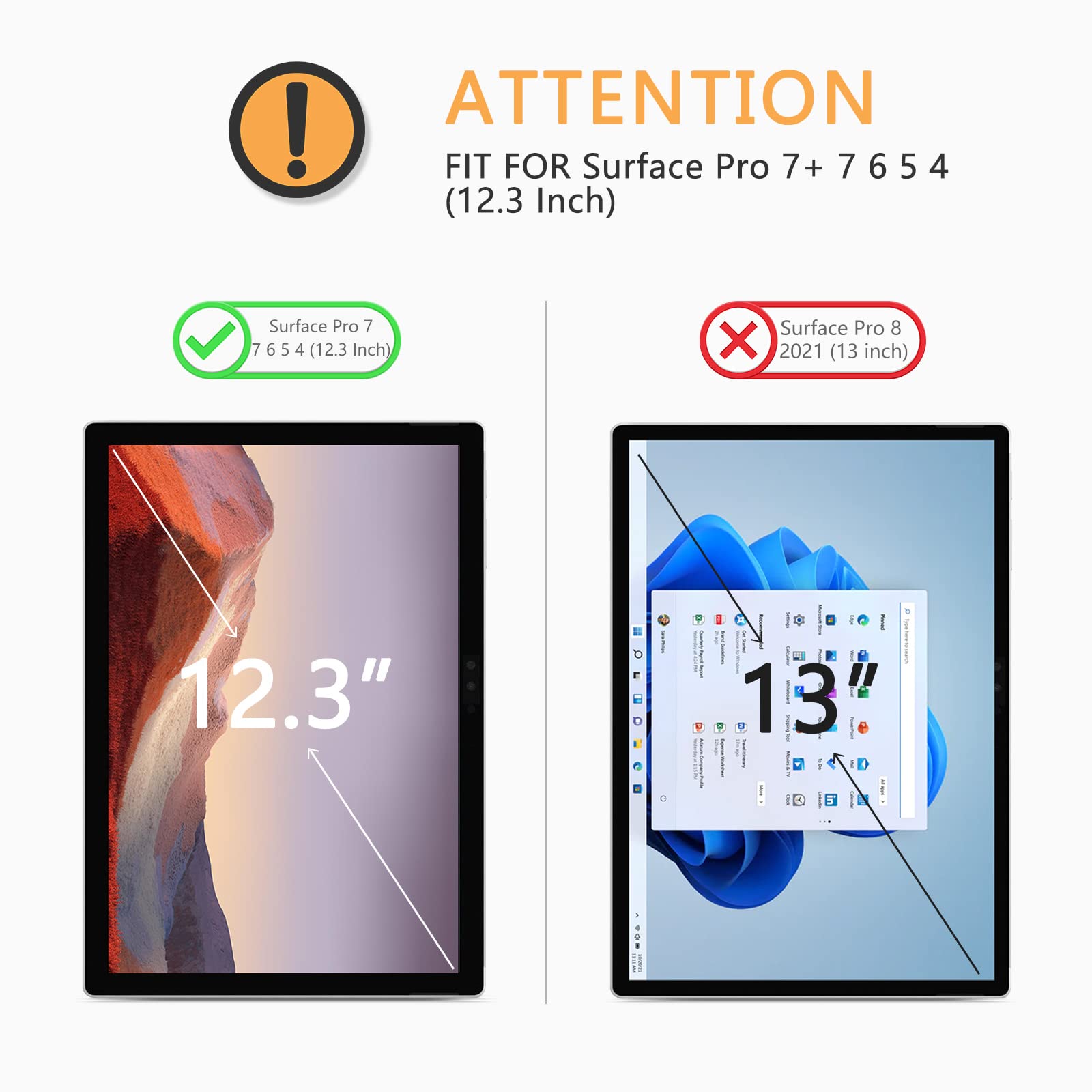 Foto 3 pulgar | Protector De Pantalla De Vidrio Templado Omoton Para Surface Pro 7+ - Venta Internacional.