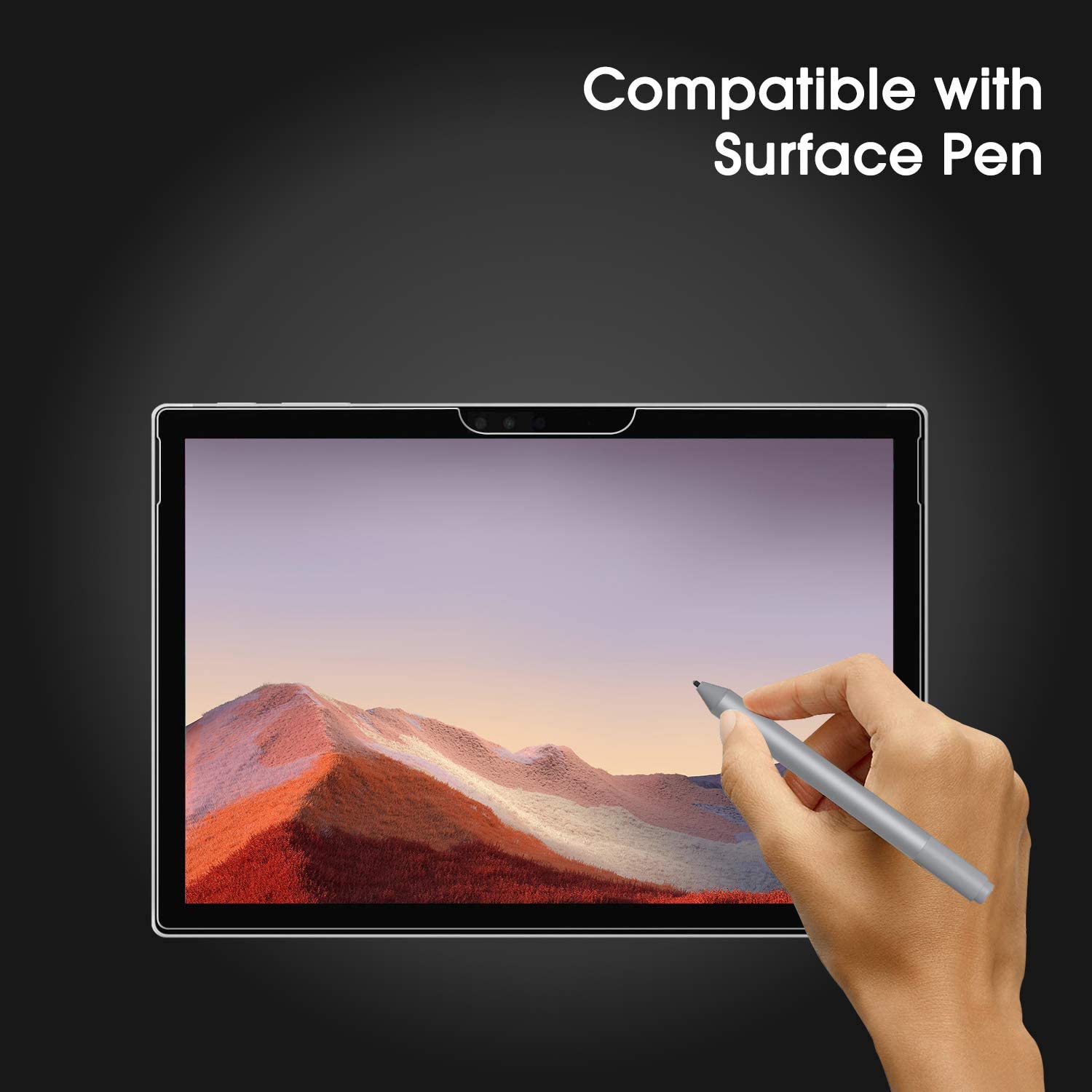 Foto 4 | Protector De Pantalla De Vidrio Templado Omoton Para Surface Pro 7+ - Venta Internacional.