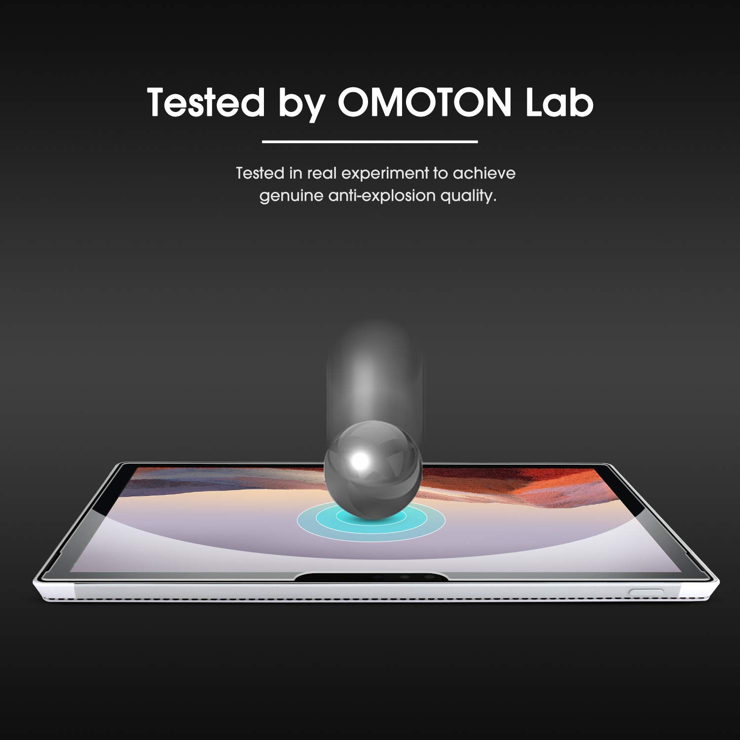 Foto 5 | Protector De Pantalla De Vidrio Templado Omoton Para Surface Pro 7+ - Venta Internacional.
