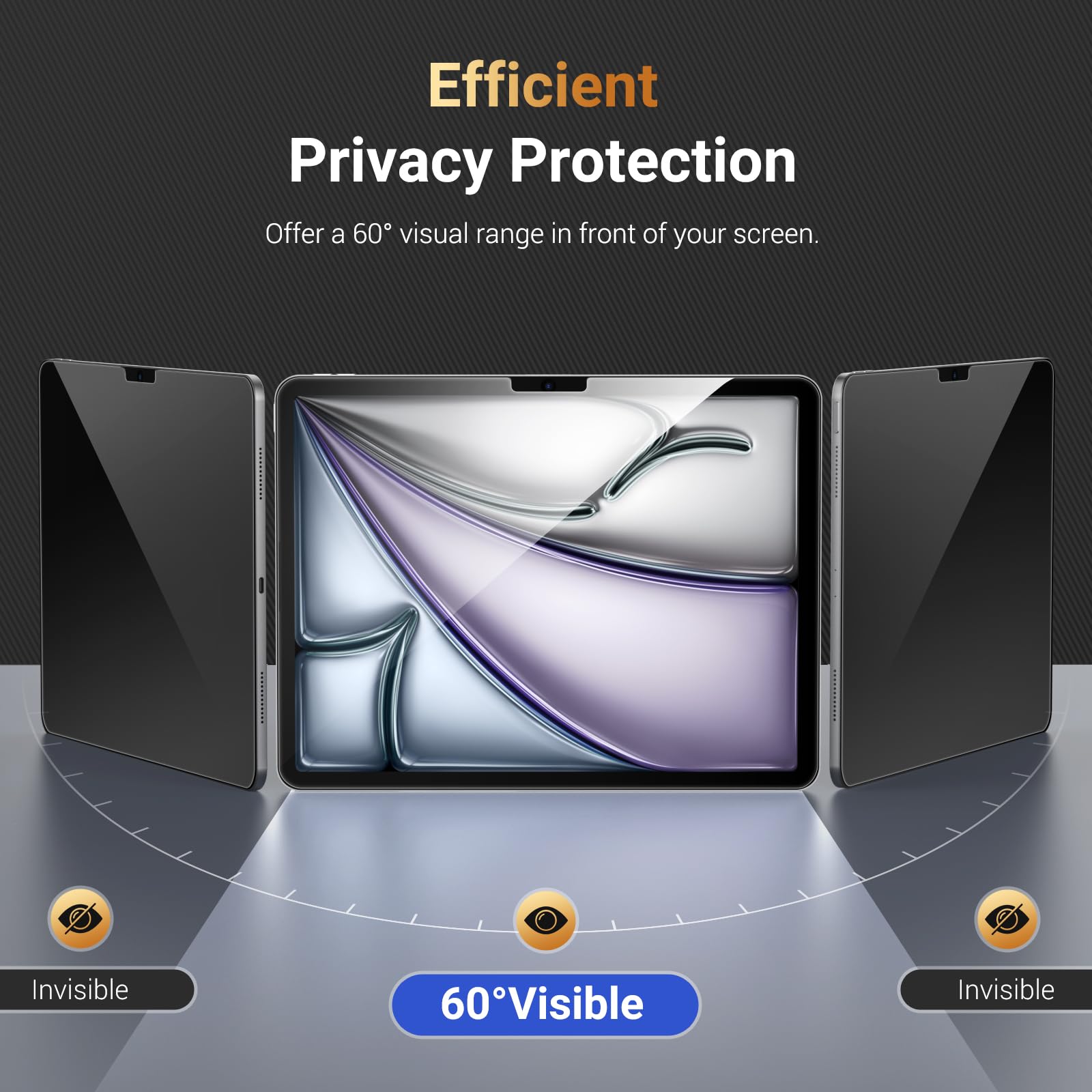 Foto 3 | Protector De Pantalla De Privacidad Moko Para Ipad Air 11 2025/2024 - Venta Internacional.