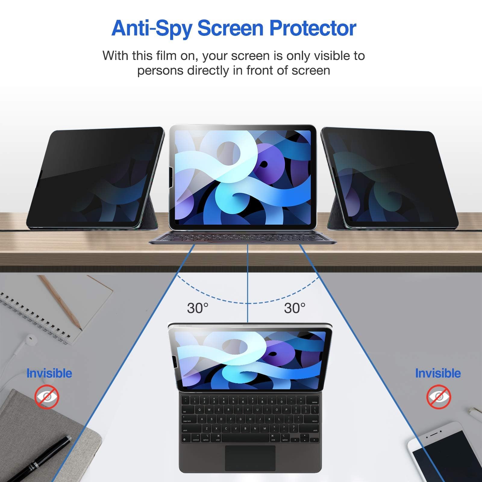 Foto 3 | Protector De Pantalla Privacy Procase 2 Para Ipad Air 5th - Venta Internacional.