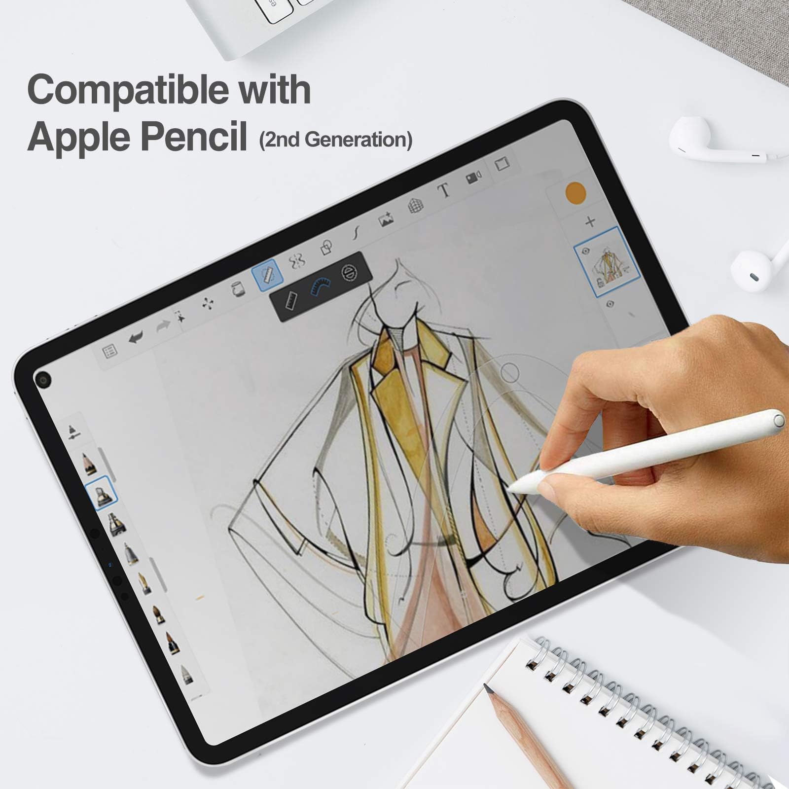 Foto 8 pulgar | Protector De Pantalla Privacy Procase 2 Para Ipad Air 5th - Venta Internacional.