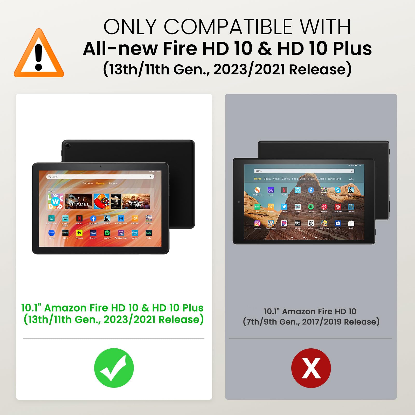 Foto 3 pulgar | Funda Moko Para El Nuevo Kindle Fire Hd 10 Y 10 Plus 10.1 - Venta Internacional.